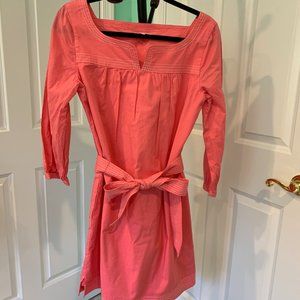 Lily pulitzer cotton twill shirt dress - size 6